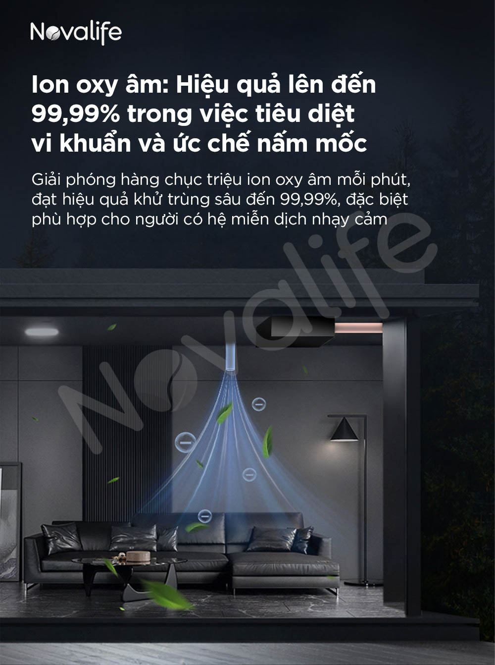 Máy cấp khí tươi hai chiều 3 in 1 Novalife KMC 280m³/h – Âm trần, Hiệu suất ERV>80% Hệ thống lọc đa tầng – Hiệu suất lọc lên đến 99,99%