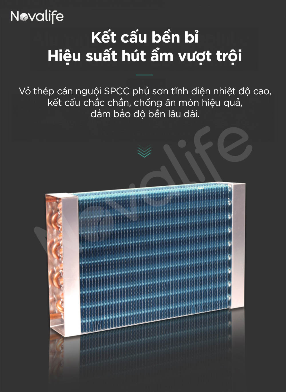 Máy cấp khí tươi hai chiều 4 in 1 Novalife KXX 400m³/h – Âm trần, Hiệu suất ERV>80% Kết cấu bền bỉ – Hiệu suất hút ẩm vượt trội