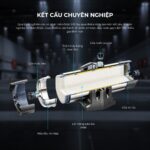 Kết cấu máy lọc nước trung tâm NV-U7 với thân inox 304 và lõi màng siêu lọc PAN