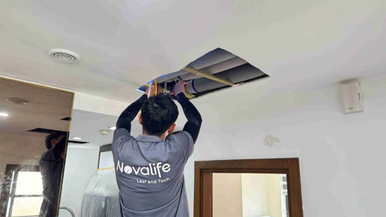 Lọc tổng chung cư Novalife lắp đặt hệ thống cấp khí tươi tại Căn hộ Goldmark City