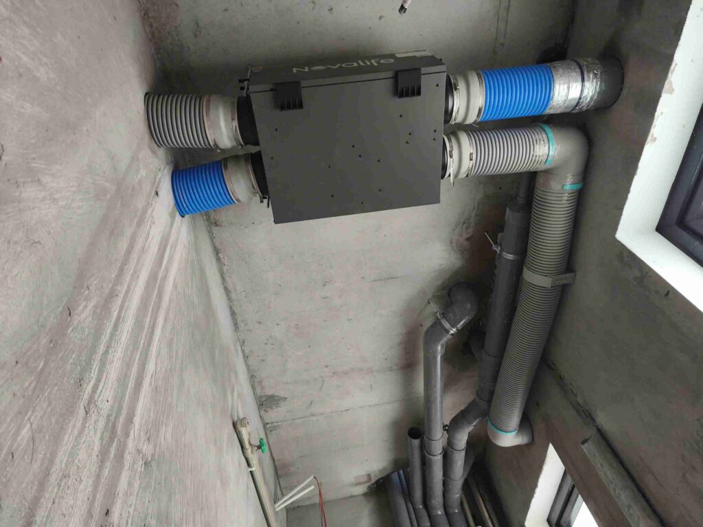 Hoàn thiện hệ thống máy cấp khí tươi cho biệt thự liền kề Louis City
