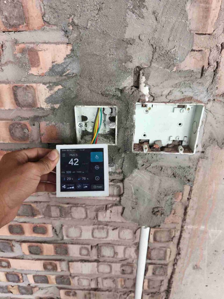Hoàn thiện hệ thống máy cấp khí tươi cho nhà ở Phố Hiến