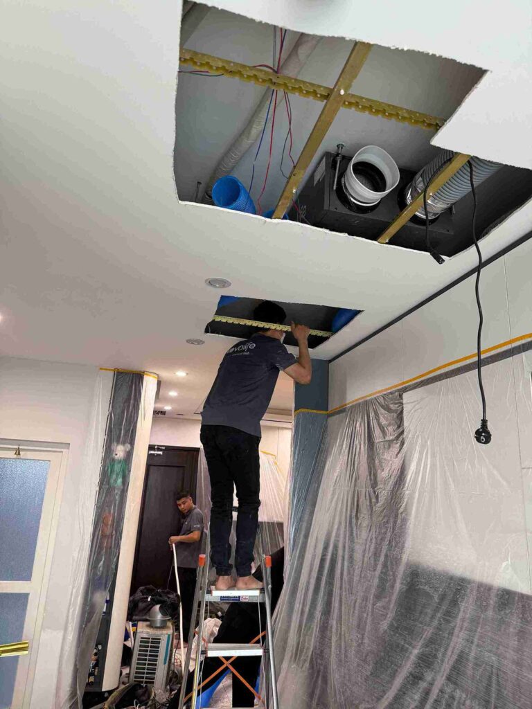 Hoàn thiện hệ thống máy cấp khí tươi cho chung cư Sông Hồng Parkview