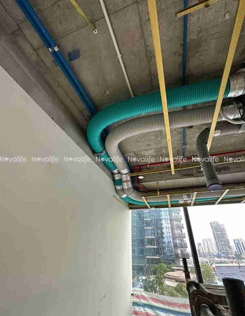 Hoàn thiện hệ thống máy cấp khí tươi cho biệt thự The Opera Residence