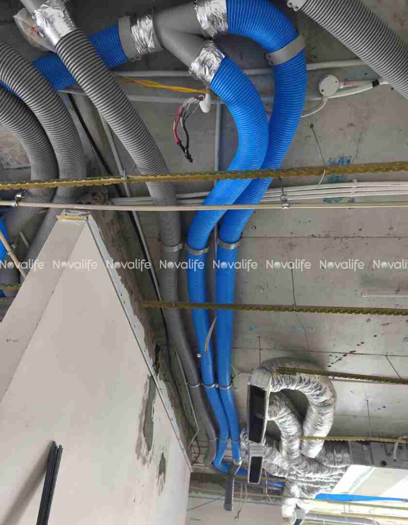 Lắp đặt hệ thống máy cấp khí tươi cho chung cư đang hoàn thiện ở Ngoại Giao Đoàn