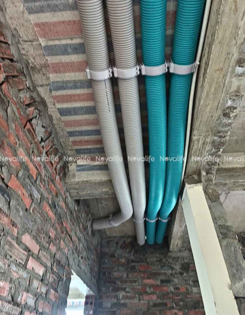 Hoàn thiện hệ thống máy cấp khí tươi cho nhà phố tại Quảng Ninh