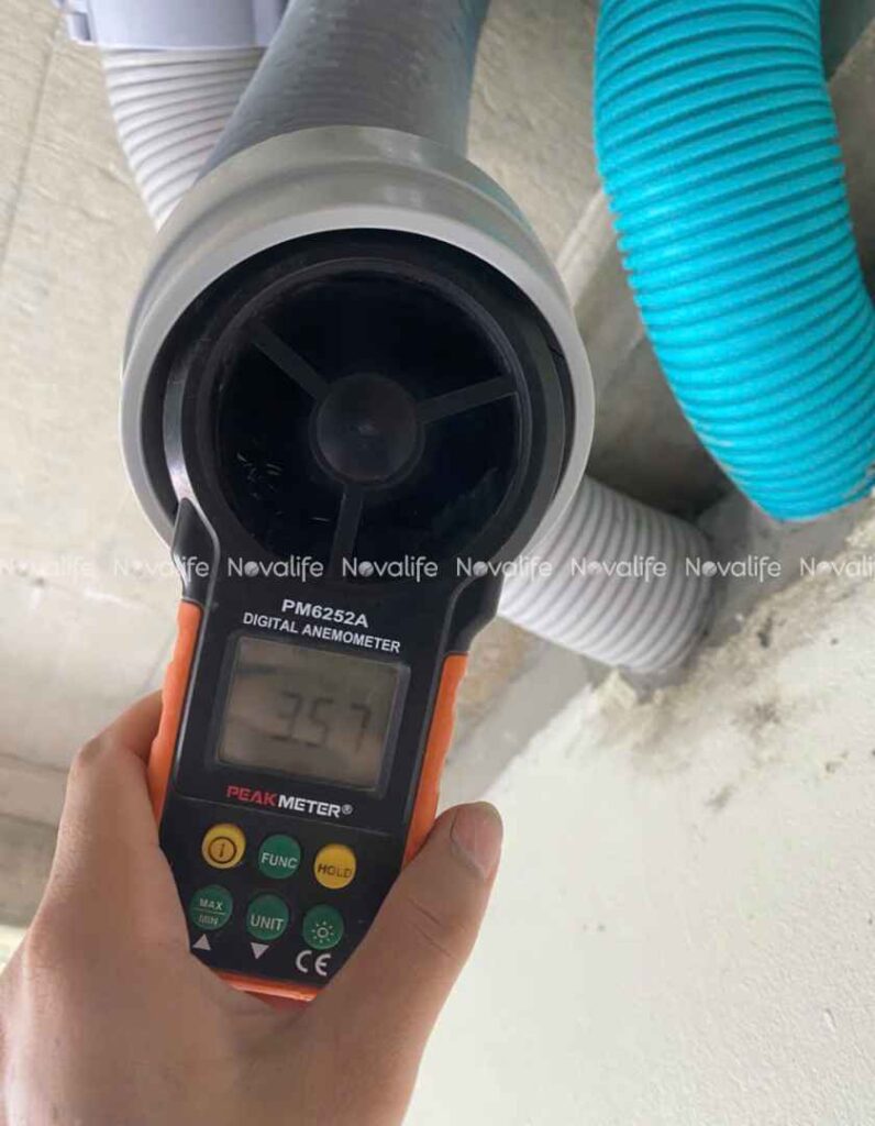 Hoàn thiện hệ thống máy cấp khí tươi cho nhà phố tại Quảng Ninh
