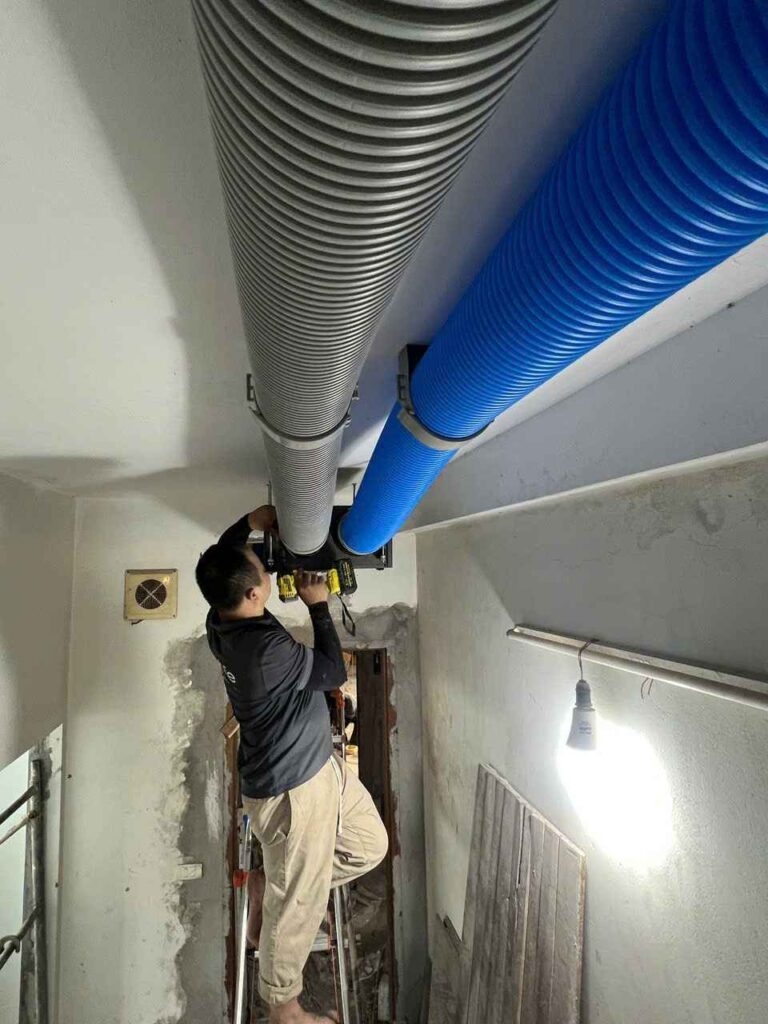 Hoàn thiện hệ thống máy cấp khí tươi cho nhà ở Thường Tín