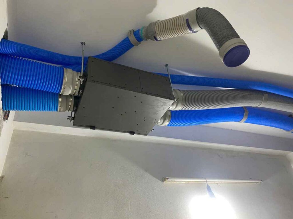 Hoàn thiện hệ thống máy cấp khí tươi cho nhà ở Thường Tín