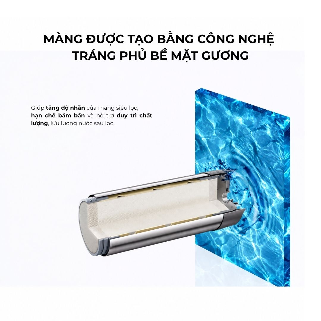 Máy lọc nước trung tâm Novalife NV-U8 – màng phủ bề mặt chống bám bẩn