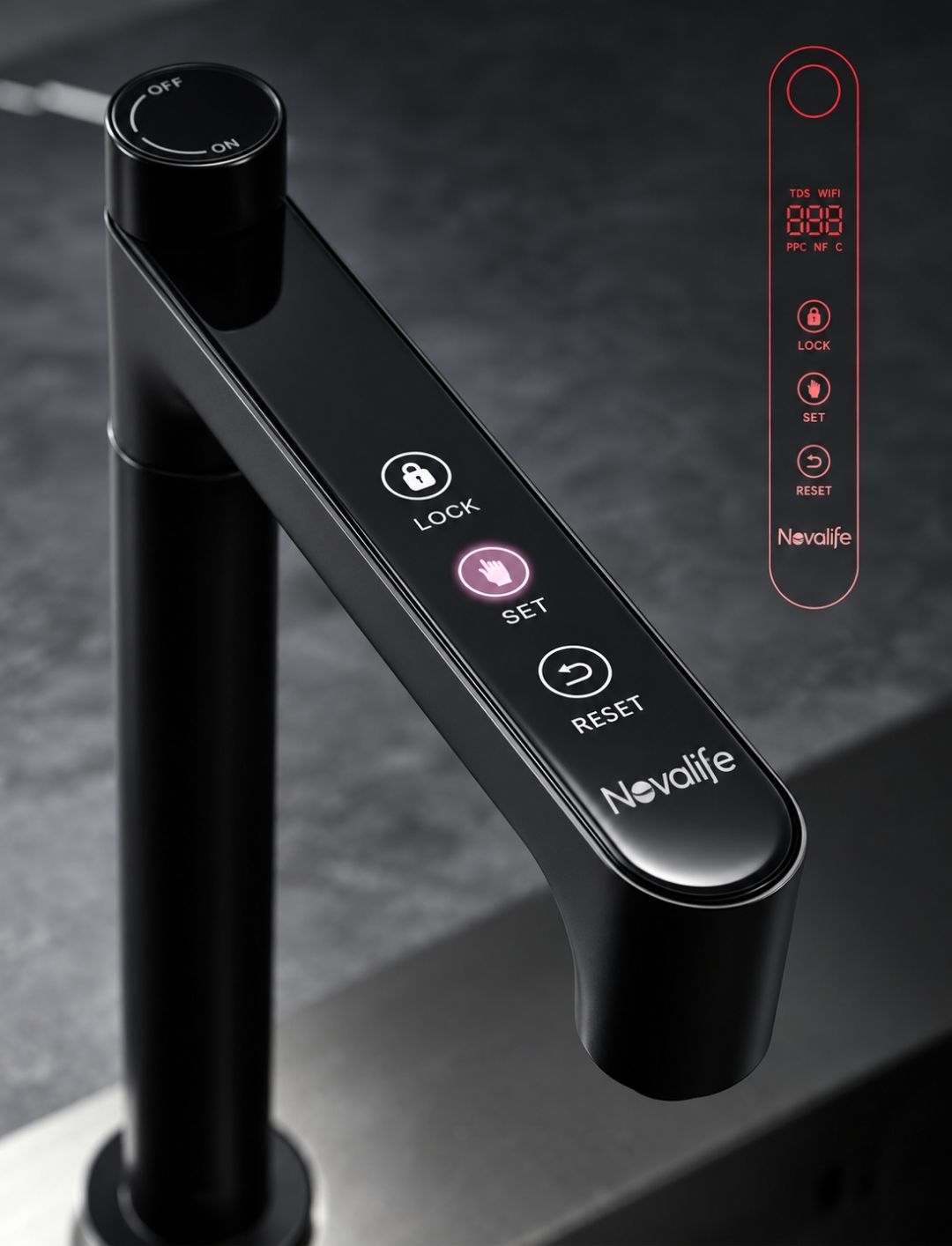 Vòi cảm ứng thông minh của máy lọc nước uống Novalife NC-9