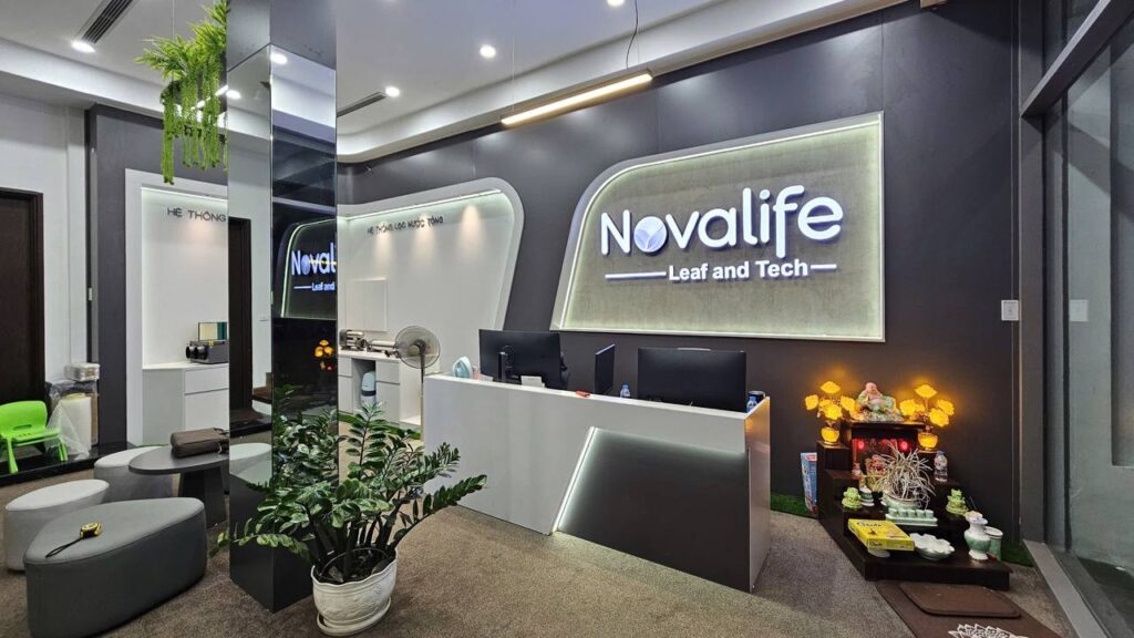 Showroom máy cấp khí tươi và lọc nước tổng Novalife