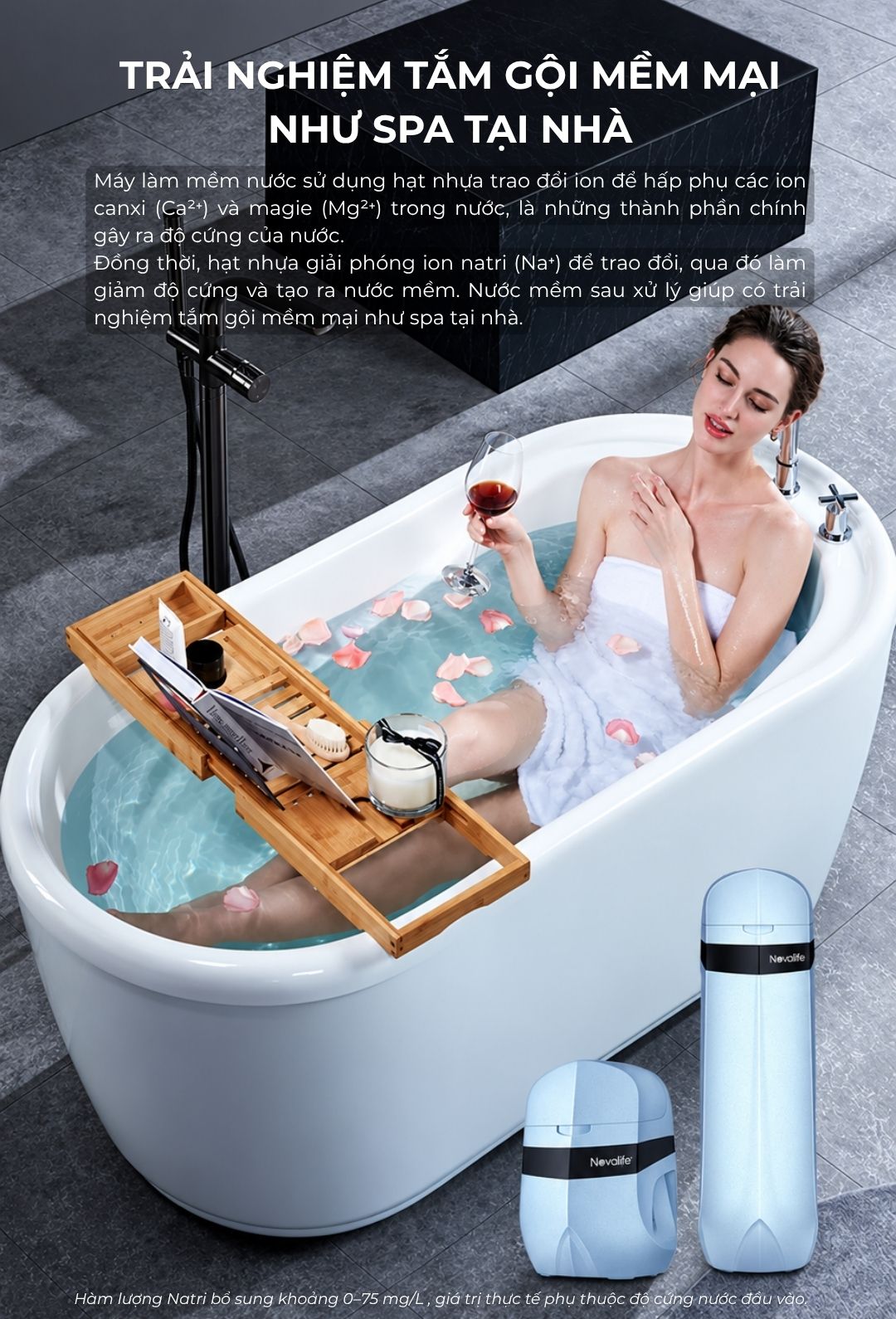 Máy làm mềm nước Novalife NV-S20: 2 m³/h – chống rò rỉ thông minh Nước mềm cho trải nghiệm tắm gội mềm mại tại nhà