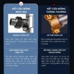Bộ lọc sơ Novalife NV-M3: Không cần điện – Lưu lượng 5 m³/h So sánh kết cấu inox 304 của NV-M3 với kết cấu đồng thông thường