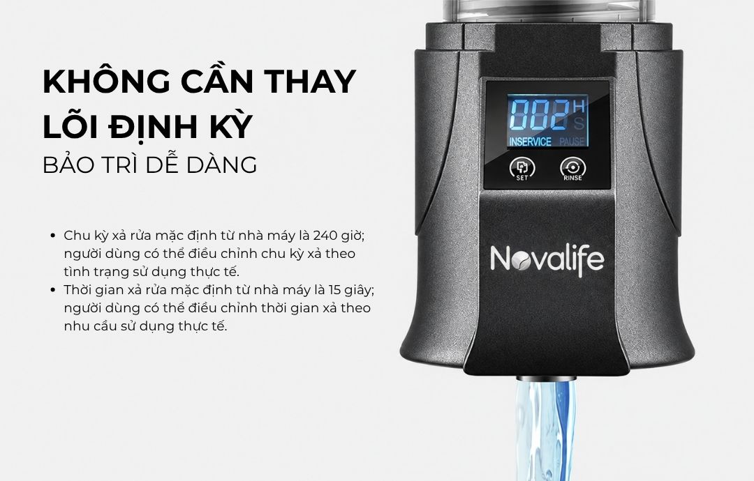Bộ lọc sơ Novalife NV-M8 – không cần thay lõi định kỳ